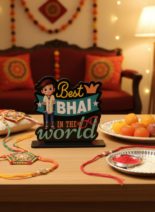 Best Bhai Standee in festive Raksha Bandhan setting