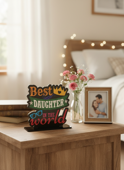 Best Daughter in the World MDF Standee