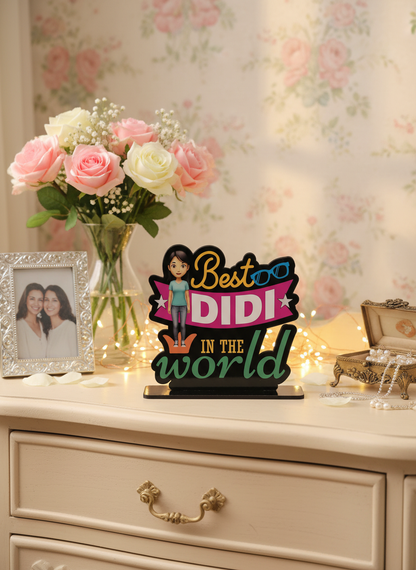 Best Didi Standee in elegant feminine setting