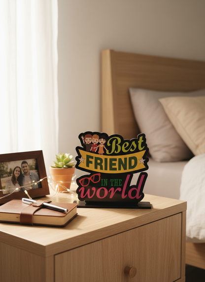 Best Friend Standee in cozy heartwarming setting