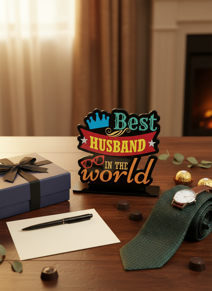 Best Husband Standee as gift presentation