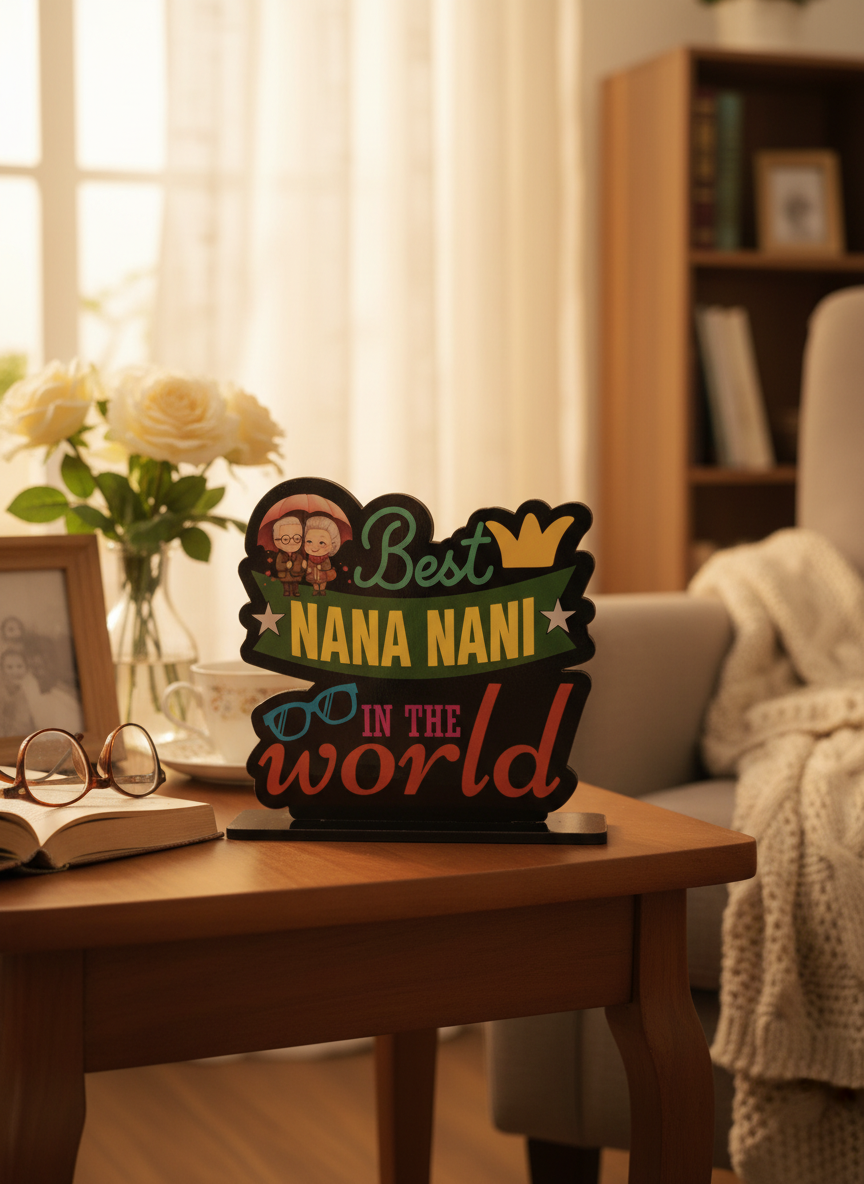 Best Nana Nani Standee in cozy living room