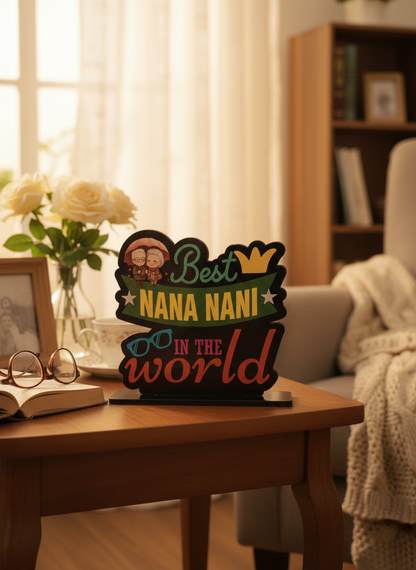 Best Nana Nani Standee in cozy living room