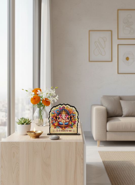Ganesh Ji Standee in modern minimalist home