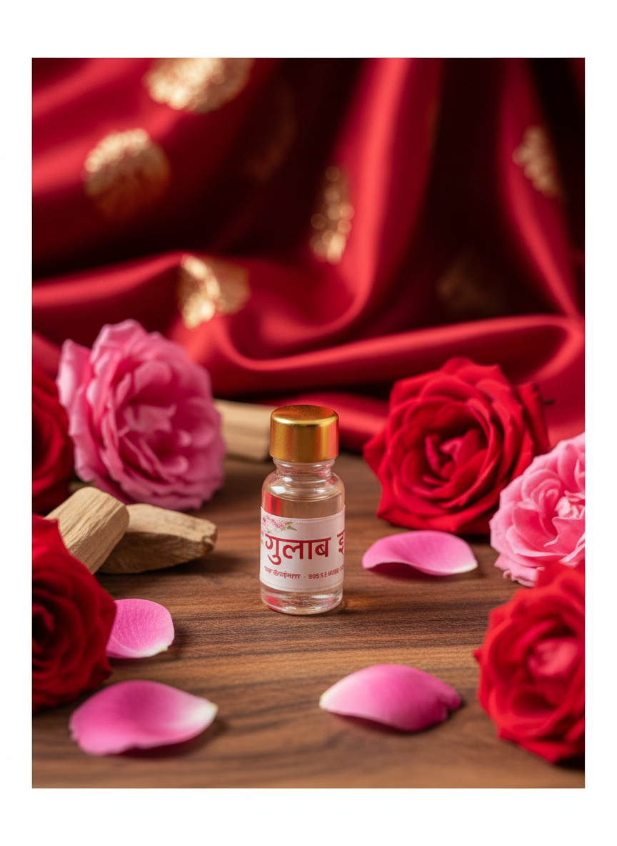 Itra Bottle Gulab with roses