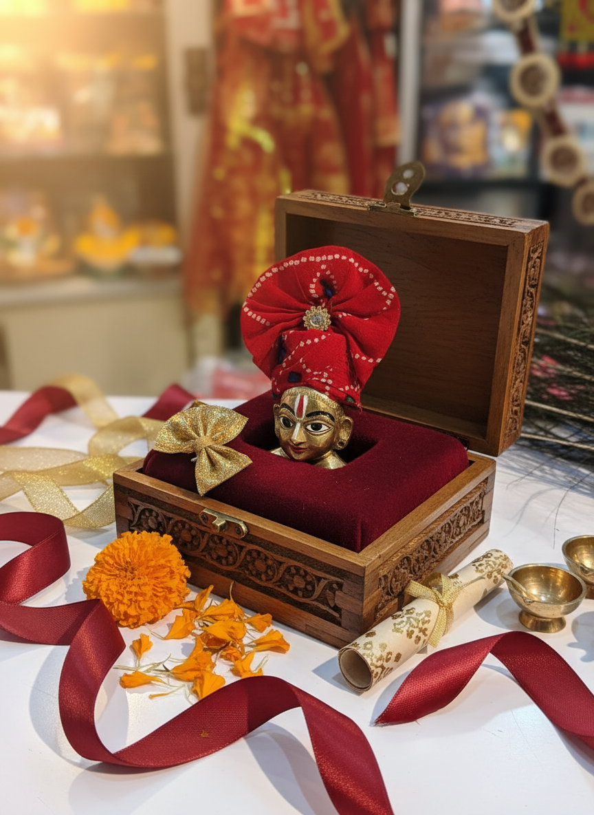 Laddu Gopal Mukut gift presentation