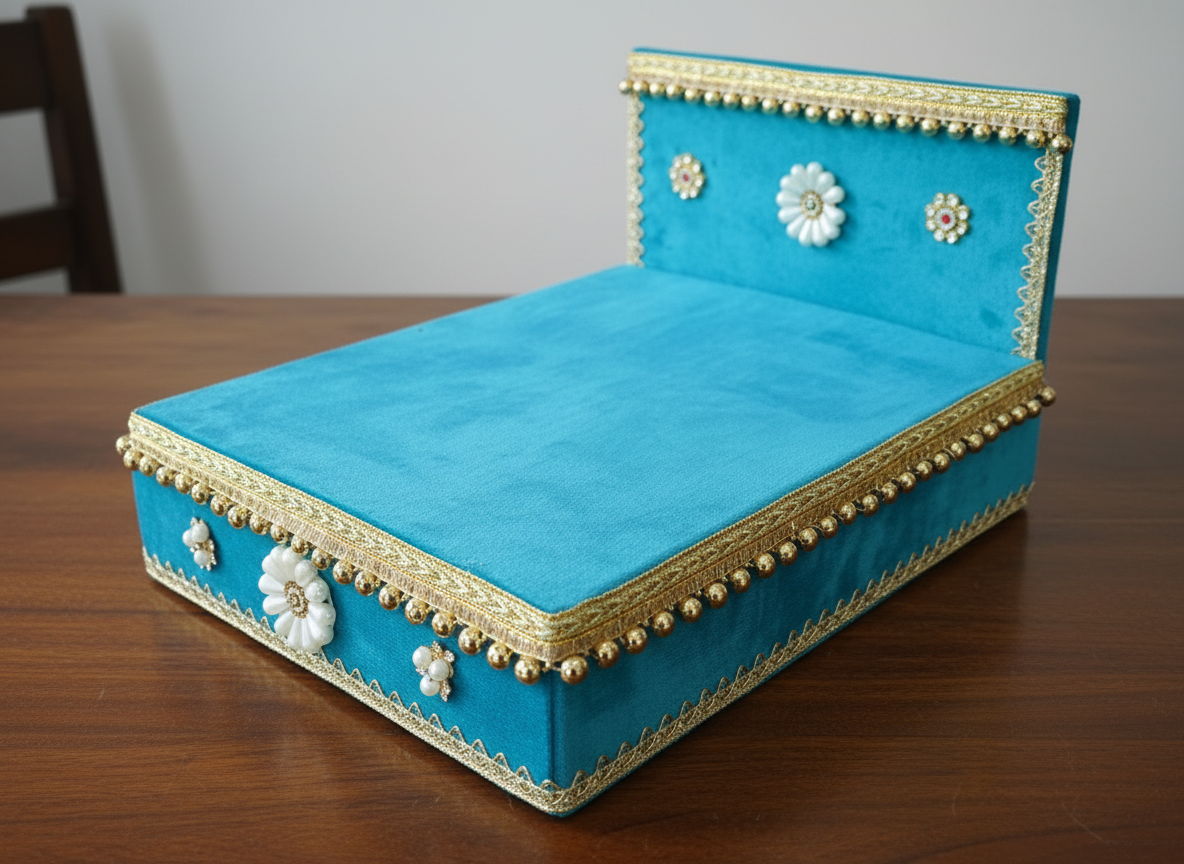 Laddu Gopal Palang frame angle view