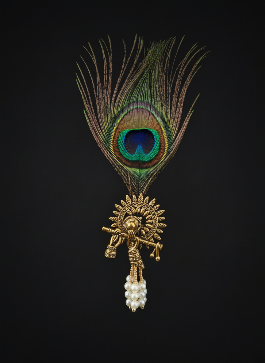 Mor Pankh Brooch detail close-up