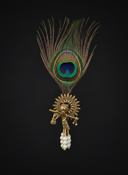 Mor Pankh Brooch detail close-up