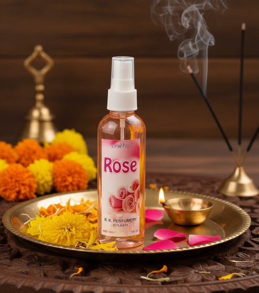 Pooja Perfume 100 ML in traditional pooja setting