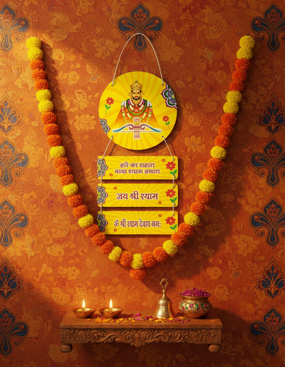 Shri Khatu Shyam Ji Wall Hanger with devotional decor