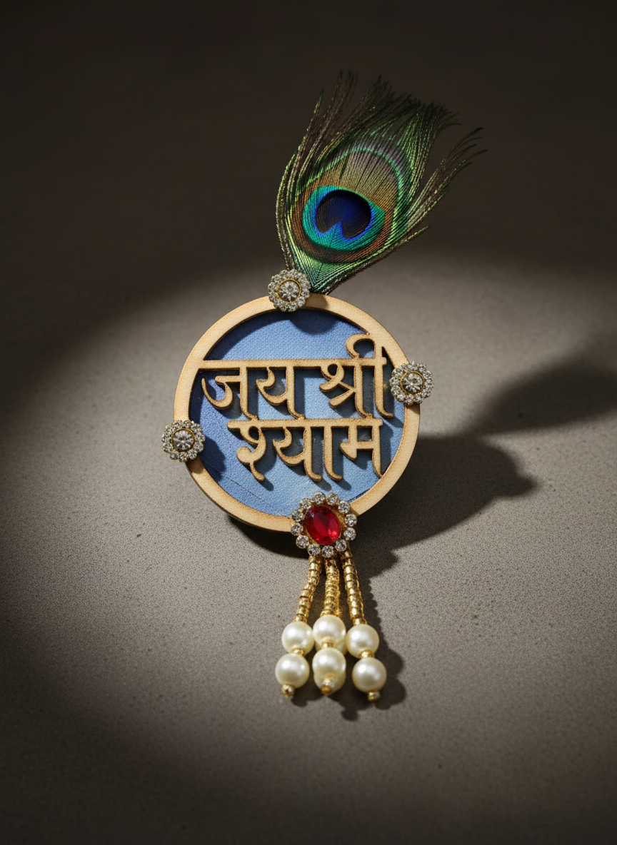 Shyam Baba Brooch detail close-up