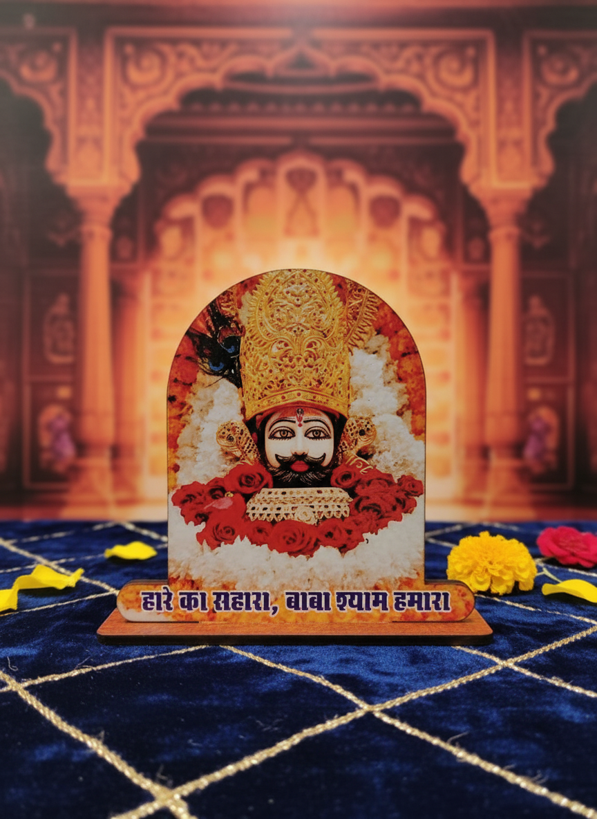 Shyam Baba Standee dramatic close-up