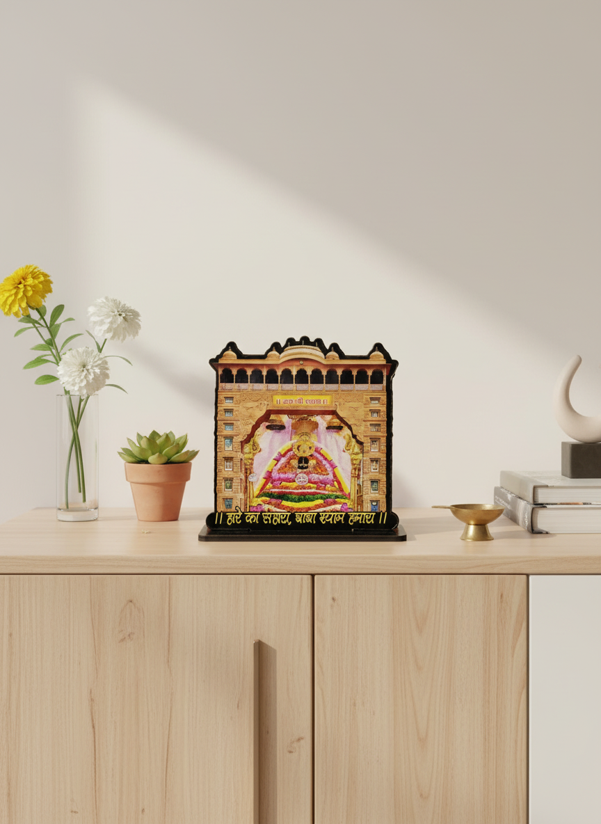 Shyam Baba Todan Dwar Standee in modern elegant home