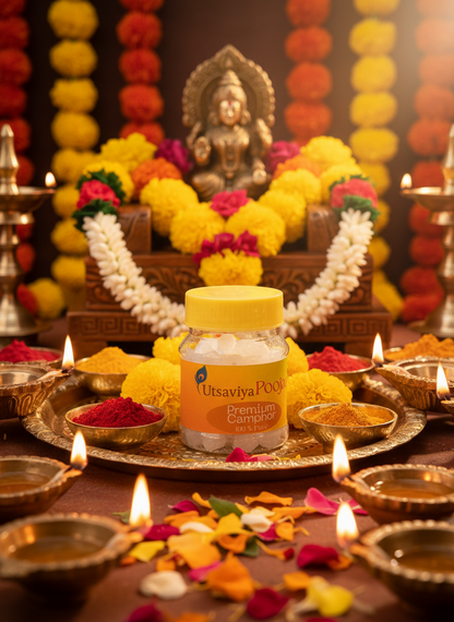 Utsaviya Camphor Jar in festive celebration